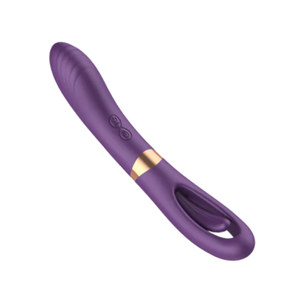 Flappende G-spot vibrator met clitorisstimulatie en vibratie