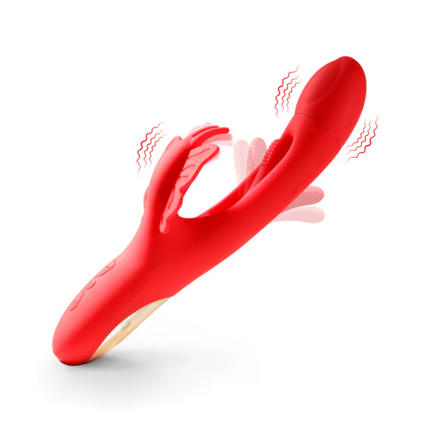 Flappende G-spot vibrator met dubbele vibratie