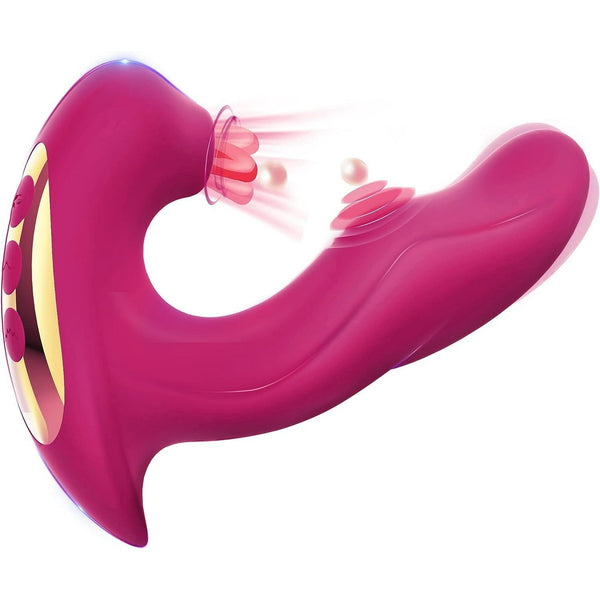 G-spot vibrator met tikken, vibratie en likken