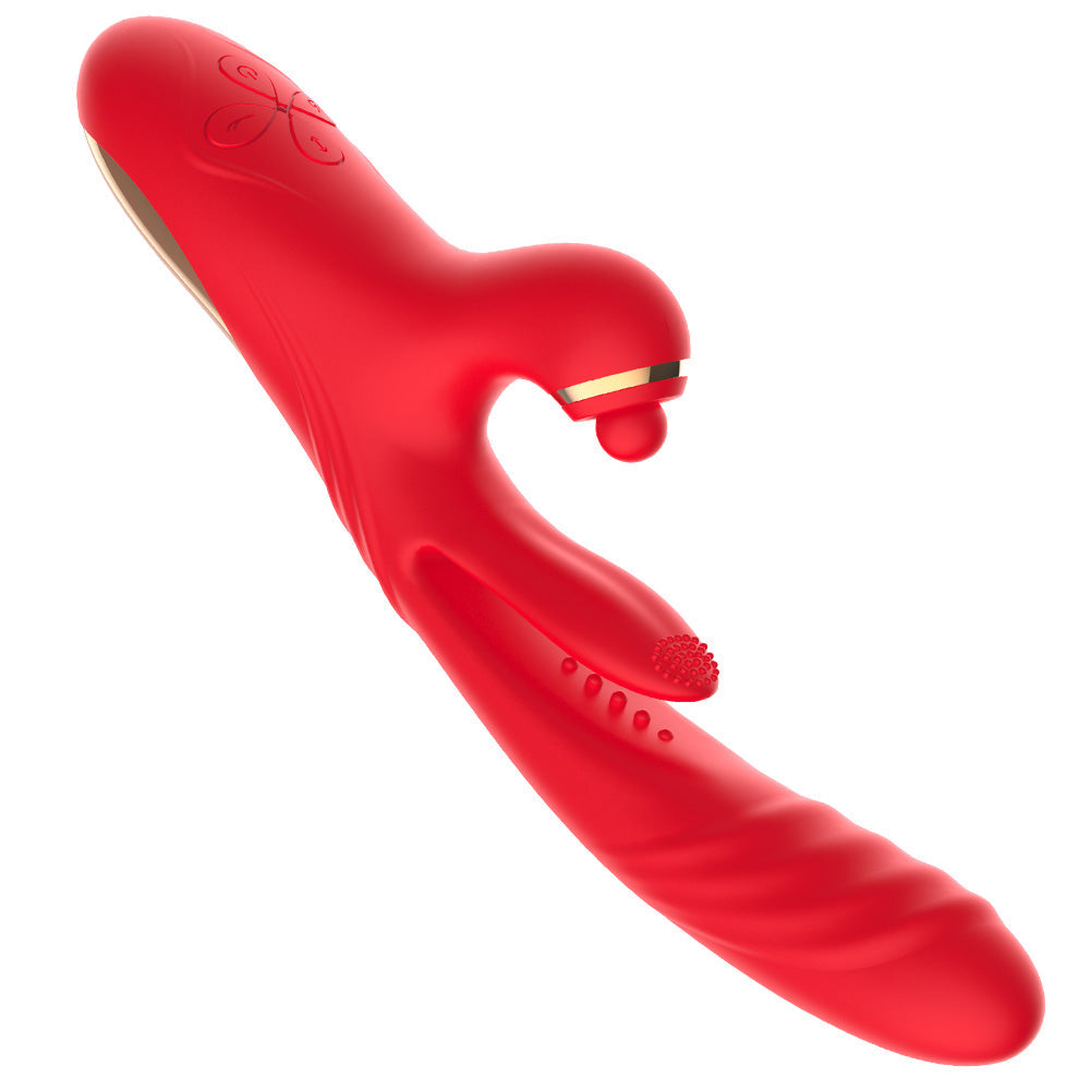 5 IN 1 Stotende Vibrator met Likvibratie, Verwarming & Clit Tikken