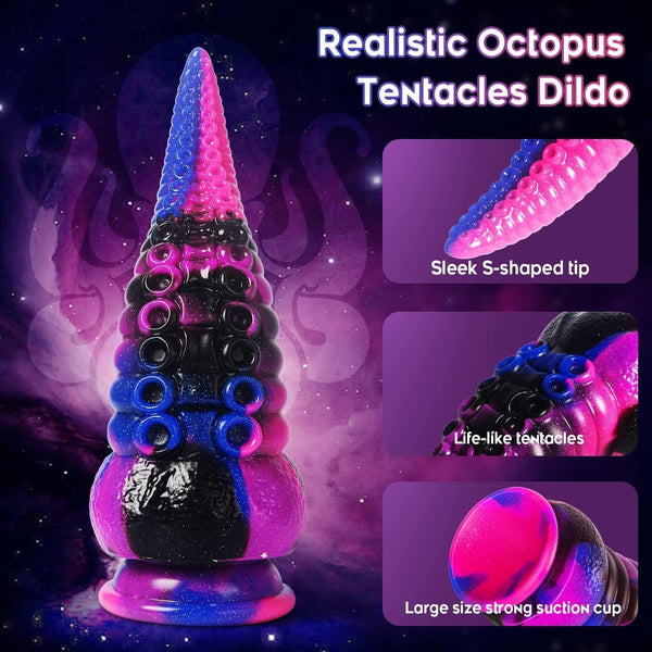 Tentacle Dildo: 8,7" Realistische Siliconen Prostaat Massager