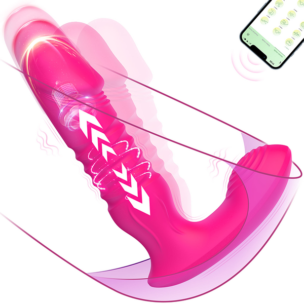 G Spot Dildo Vibrator met Stotende & Trillende Modi