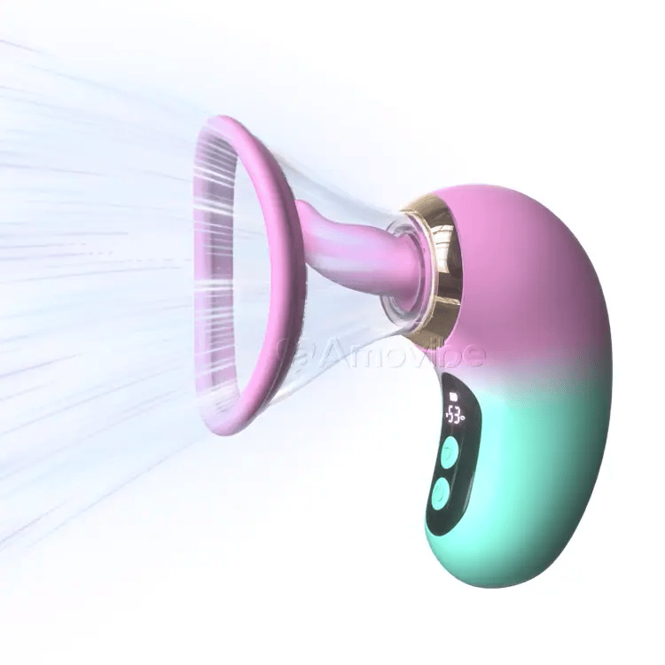 5-in-1 Vibrator met Zuigen, Likken en LCD-bediening