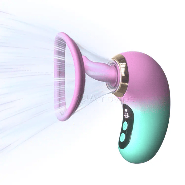 5-in-1 Vibrator met Zuigen, Likken en LCD-bediening
