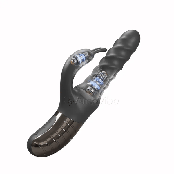 360° duwende en roterende massager voor G-spot en clitorale genot