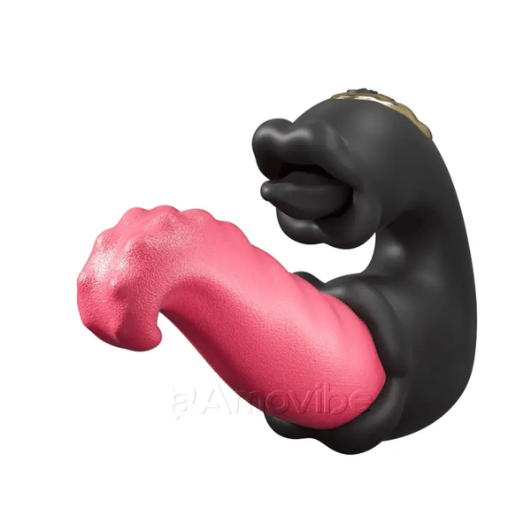 Stotende & Likken G-Spot Vibrator met Dubbel Roosontwerp