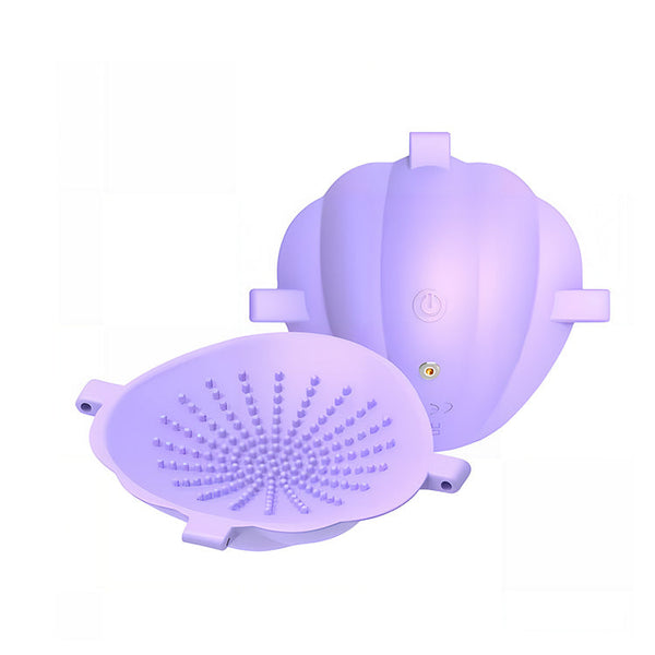 Wearable Shell-Design Nipple Vibrator with APP Control & Adjustable Straps