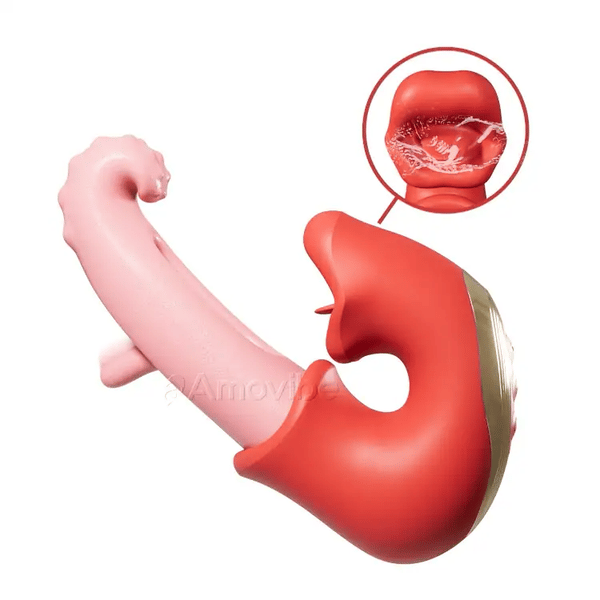 Clitorale klapperende vibrator – waterdicht met lik- en plagerijmodi