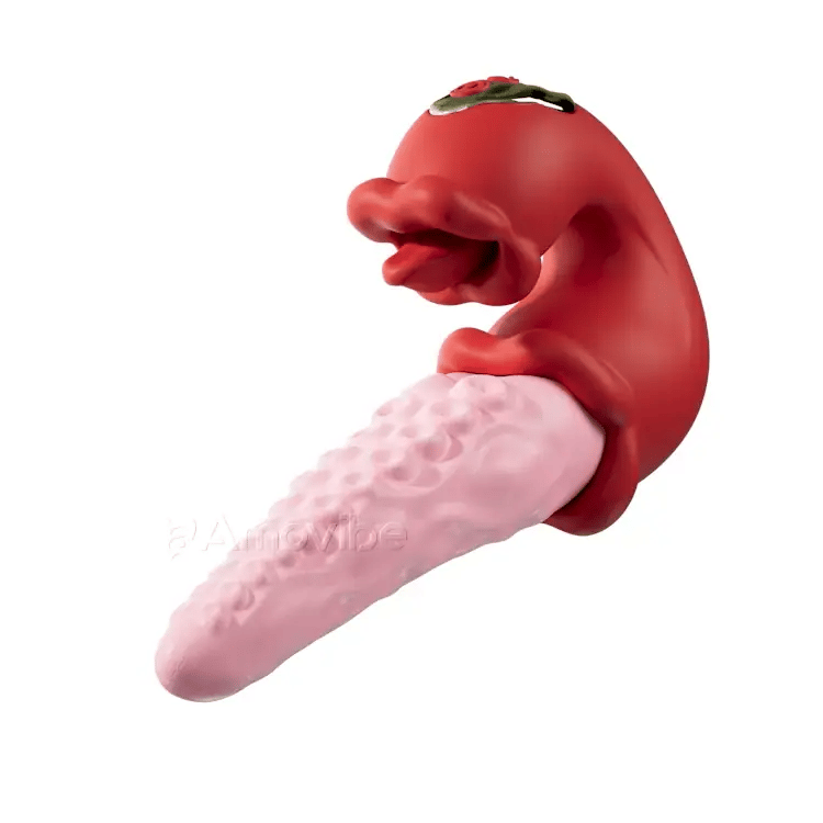 2-in-1 Octopus Vibrator met Plagerige Tong en 10 Trilmodes