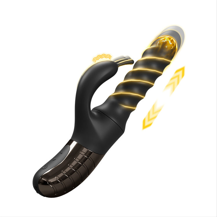360° duwende en roterende massager voor G-spot en clitorale genot