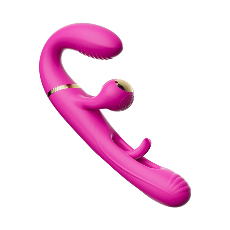 4-motorige dubbelzijdige dildo met 10 vibratie- en slaagstanden
