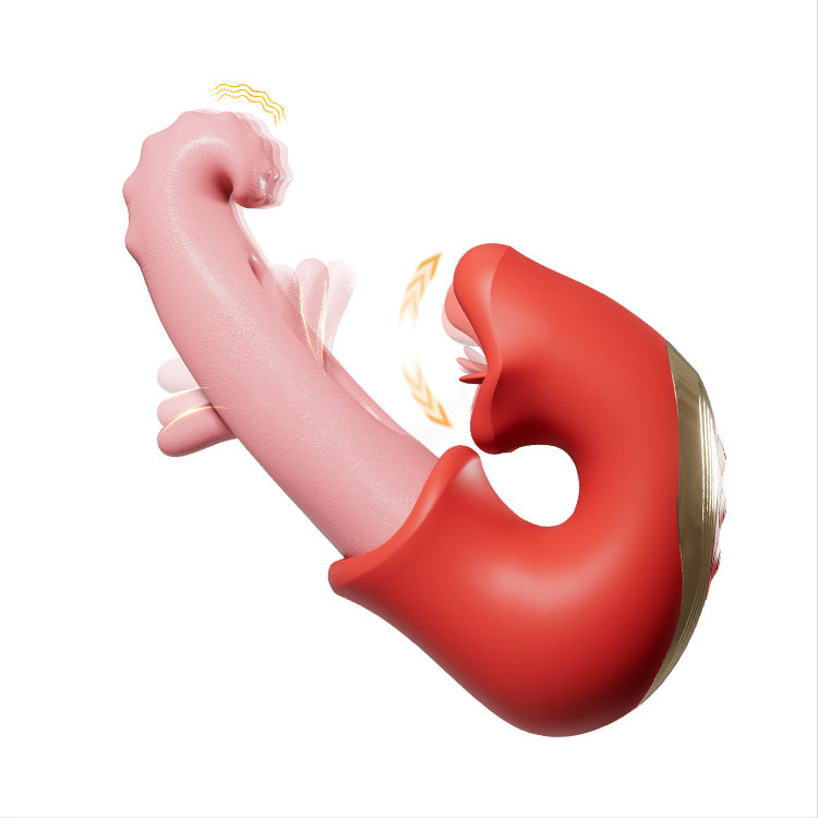 Clitorale klapperende vibrator – waterdicht met lik- en plagerijmodi