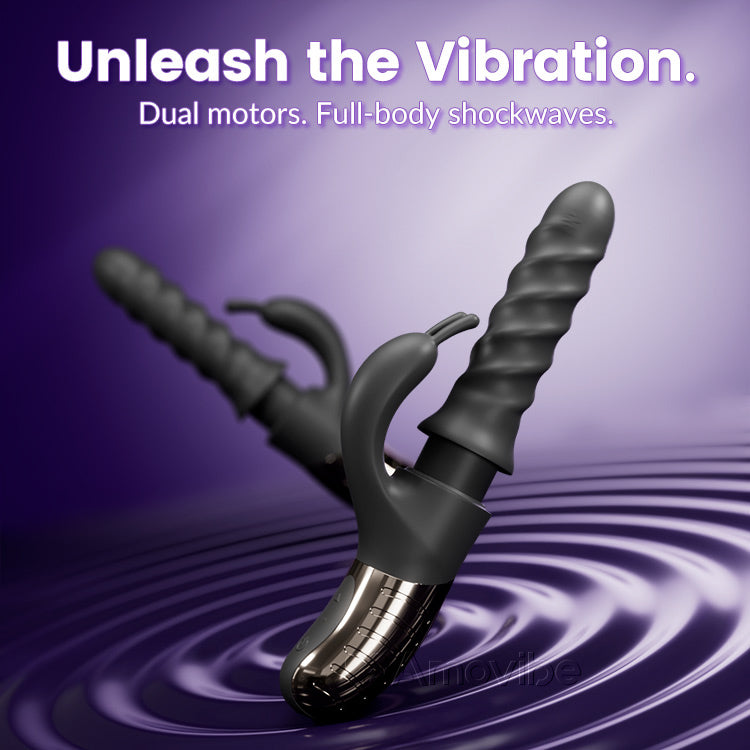 360° duwende en roterende massager voor G-spot en clitorale genot