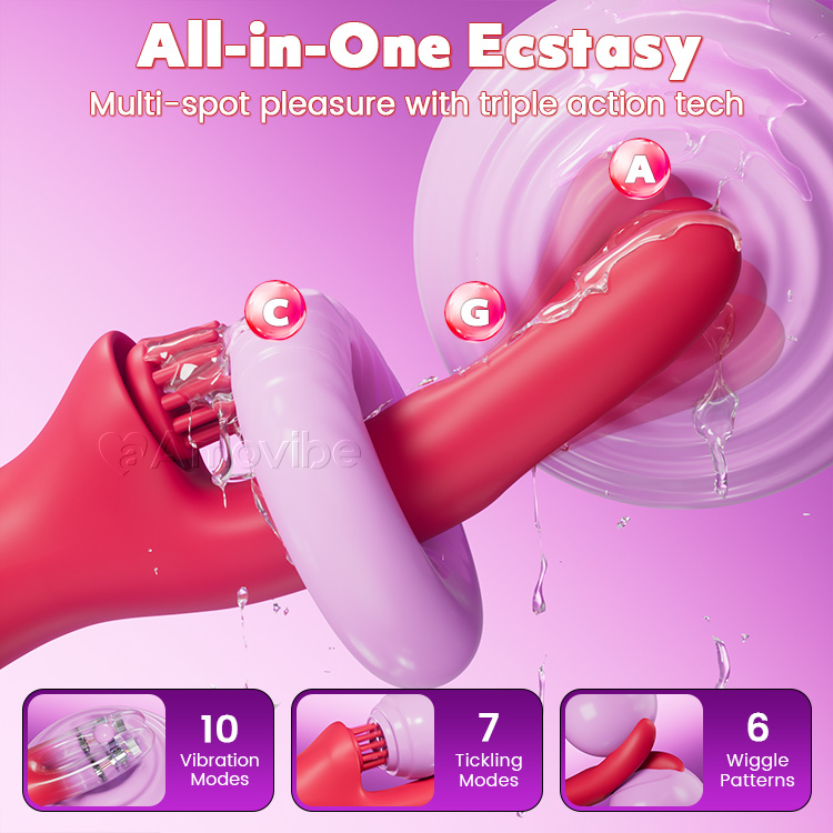 Sensuele Come-Hither Konijn Vibrator met Kietelende Vibratie