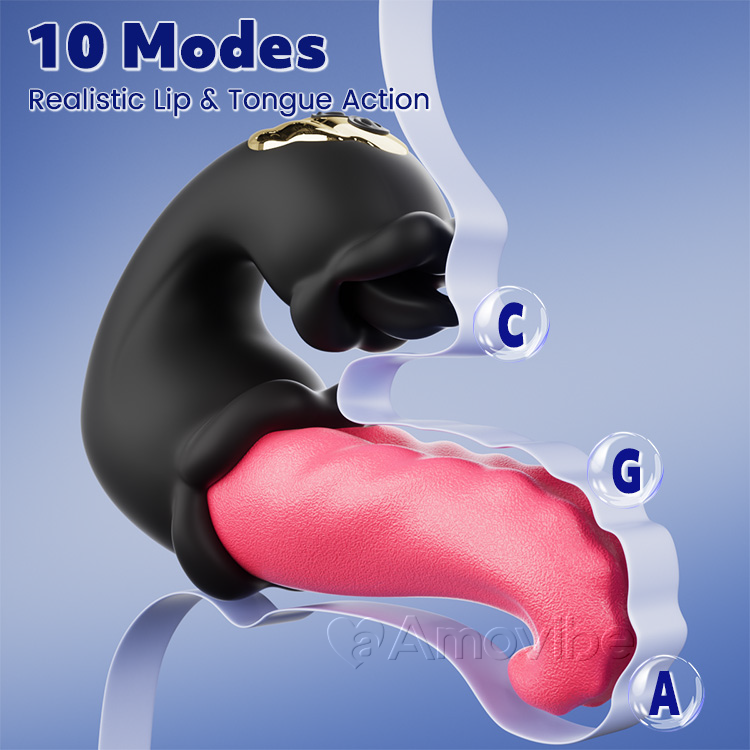 Stotende & Likken G-Spot Vibrator met Dubbel Roosontwerp