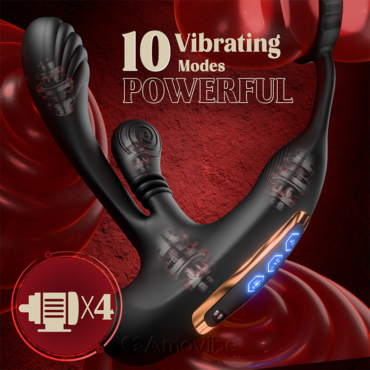 Prostaatstimulator met Rotatiefunctie en Drievoudige Vibratie