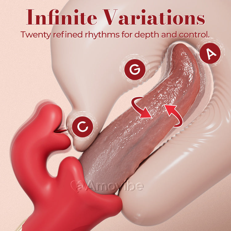 Oscillerende Tong Vibrator – Prikkelende & Wiebelende Stimulatie