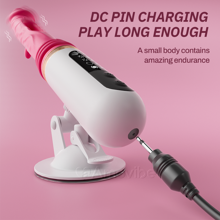 Stotende Dildo Vibrator met Klappende & Vibrerende Patronen (Inclusief Zuignap)