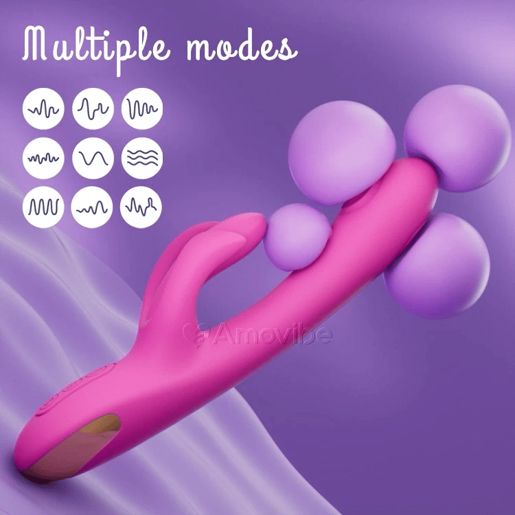 G-spot Tikkende Vibrator met Clitoris Massage & Vibratie