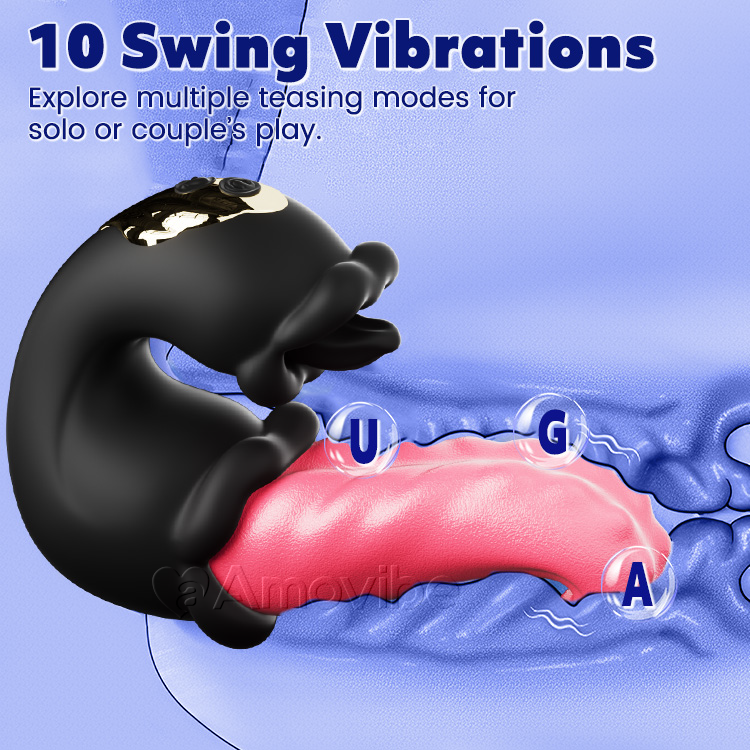 Stotende & Likken G-Spot Vibrator met Dubbel Roosontwerp