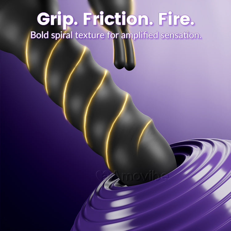 360° duwende en roterende massager voor G-spot en clitorale genot