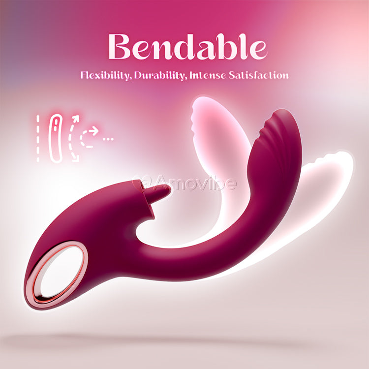 G Spot Vibrator met Dubbele Likfunctie