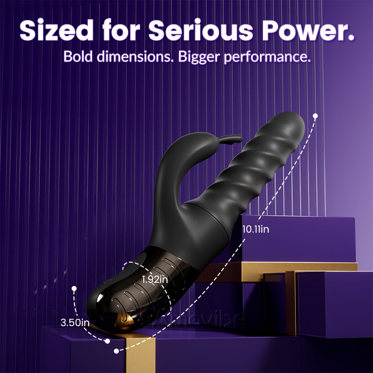 360° duwende en roterende massager voor G-spot en clitorale genot