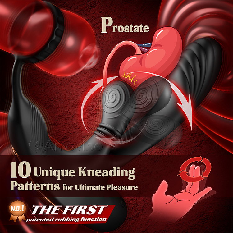 Prostaatstimulator met Rotatiefunctie en Drievoudige Vibratie