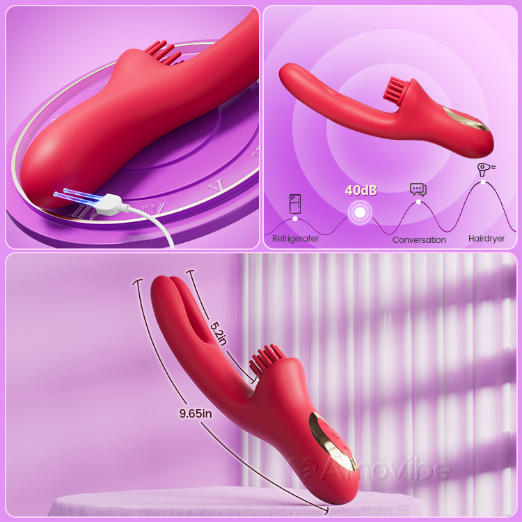 Sensuele Come-Hither Konijn Vibrator met Kietelende Vibratie