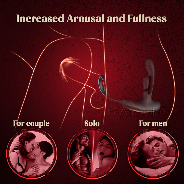 Prostaatstimulator met Rotatiefunctie en Drievoudige Vibratie