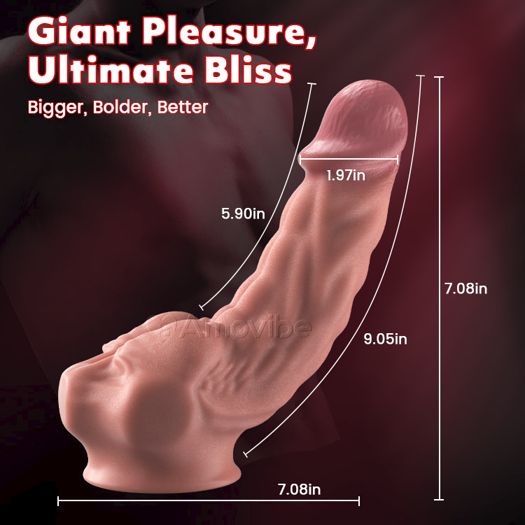Buigzame 9-Inch Realistische Dildo met Zuignap