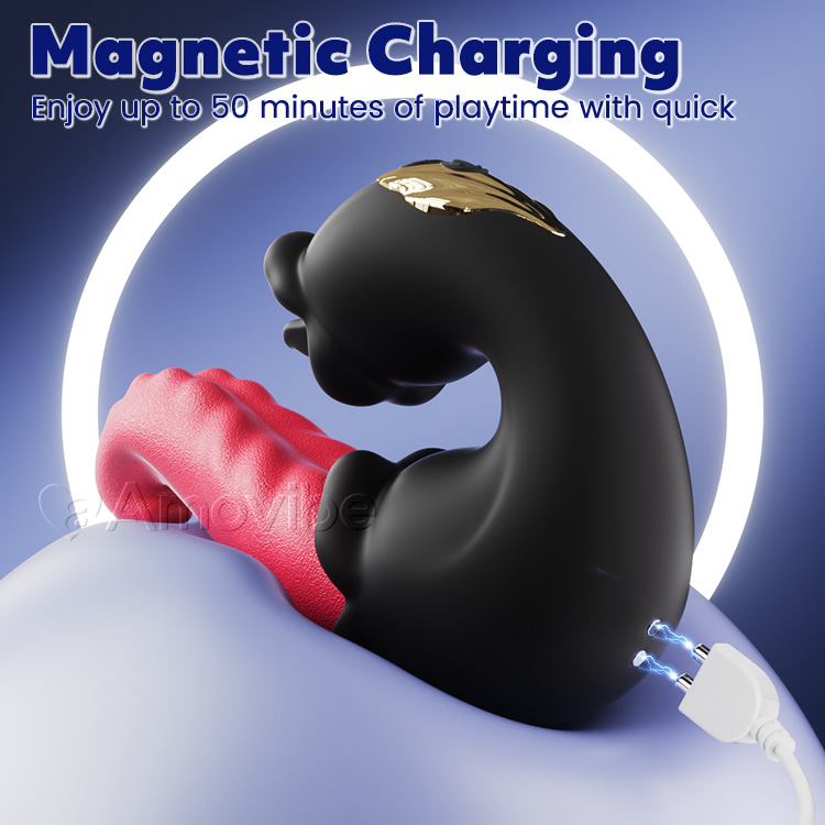 Stotende & Likken G-Spot Vibrator met Dubbel Roosontwerp