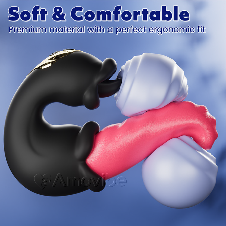 Stotende & Likken G-Spot Vibrator met Dubbel Roosontwerp
