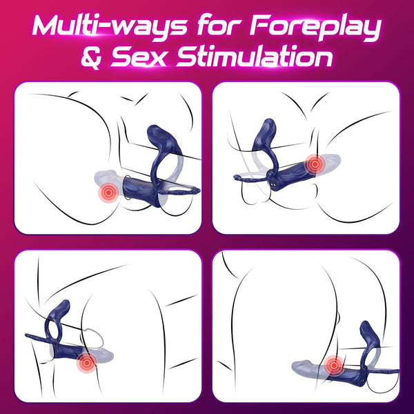 Strap-On Penis & Vibrerende Sleeve – Cockring voor Clitorale & G-Spot Stimulatie